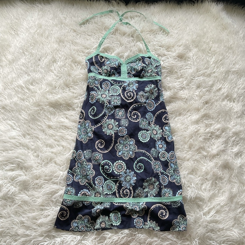 Loft Paisley Floral Halter Top Sundress‎